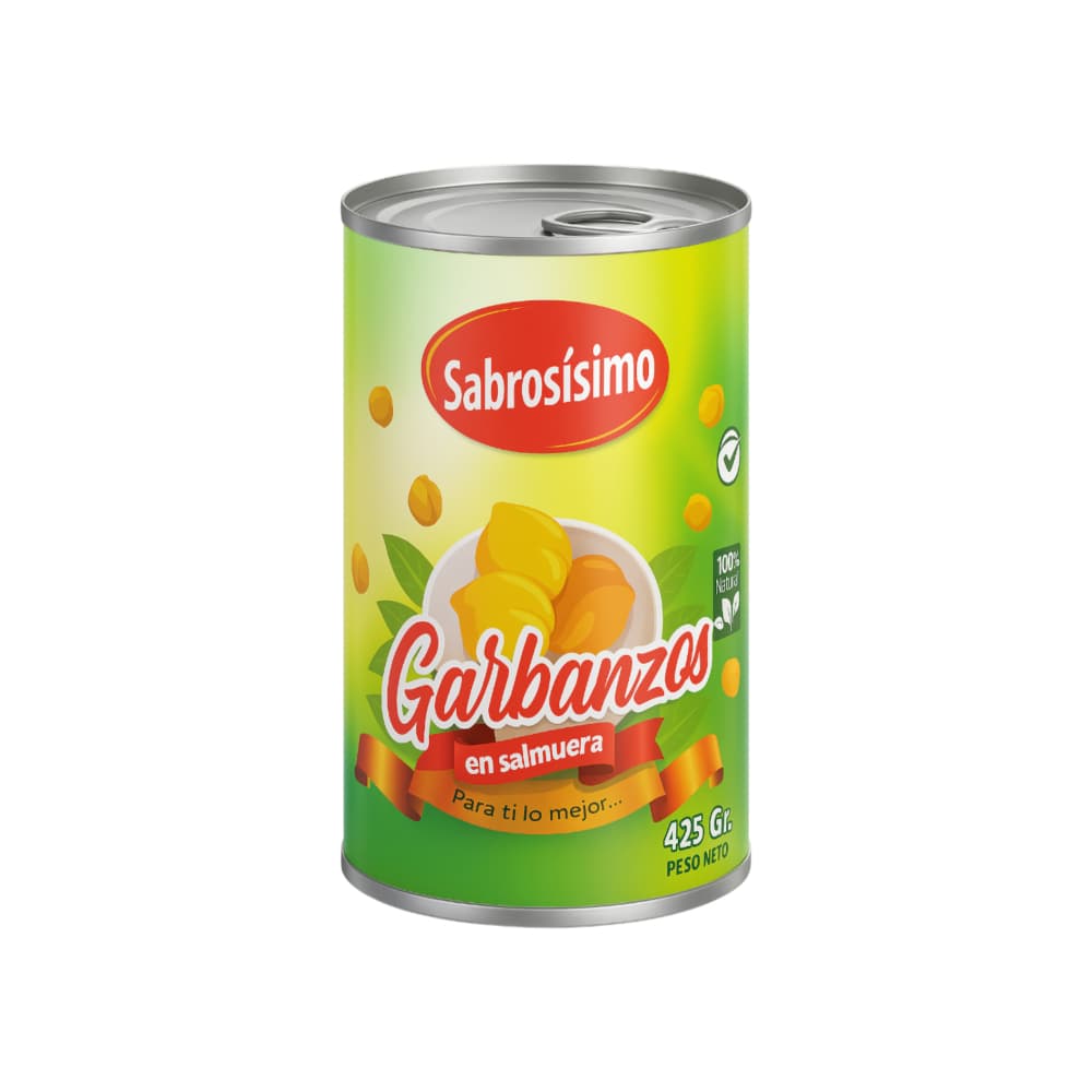 Garbanzos en salmuera Sabrosísimo (425 g / 15 oz)