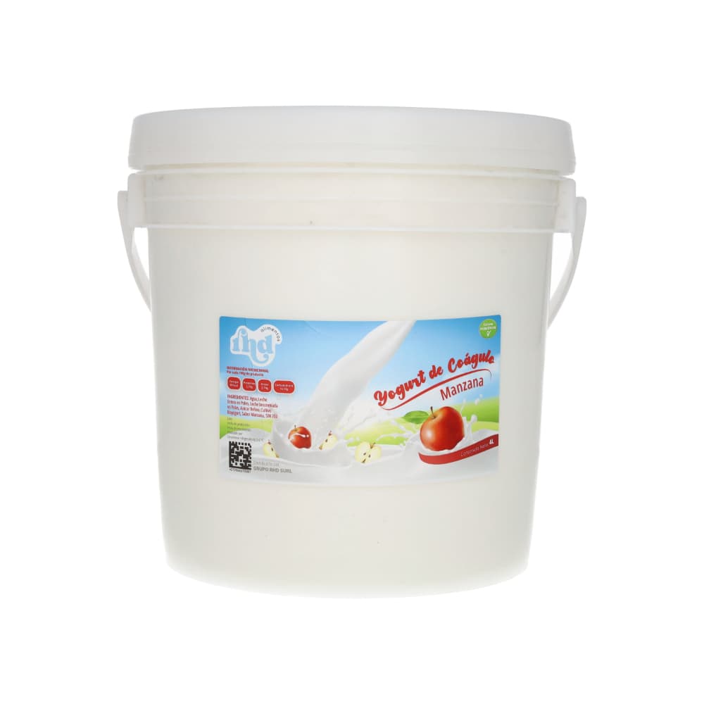 Yogurt probiótico de coágulo sabor manzana RHD (4 L)