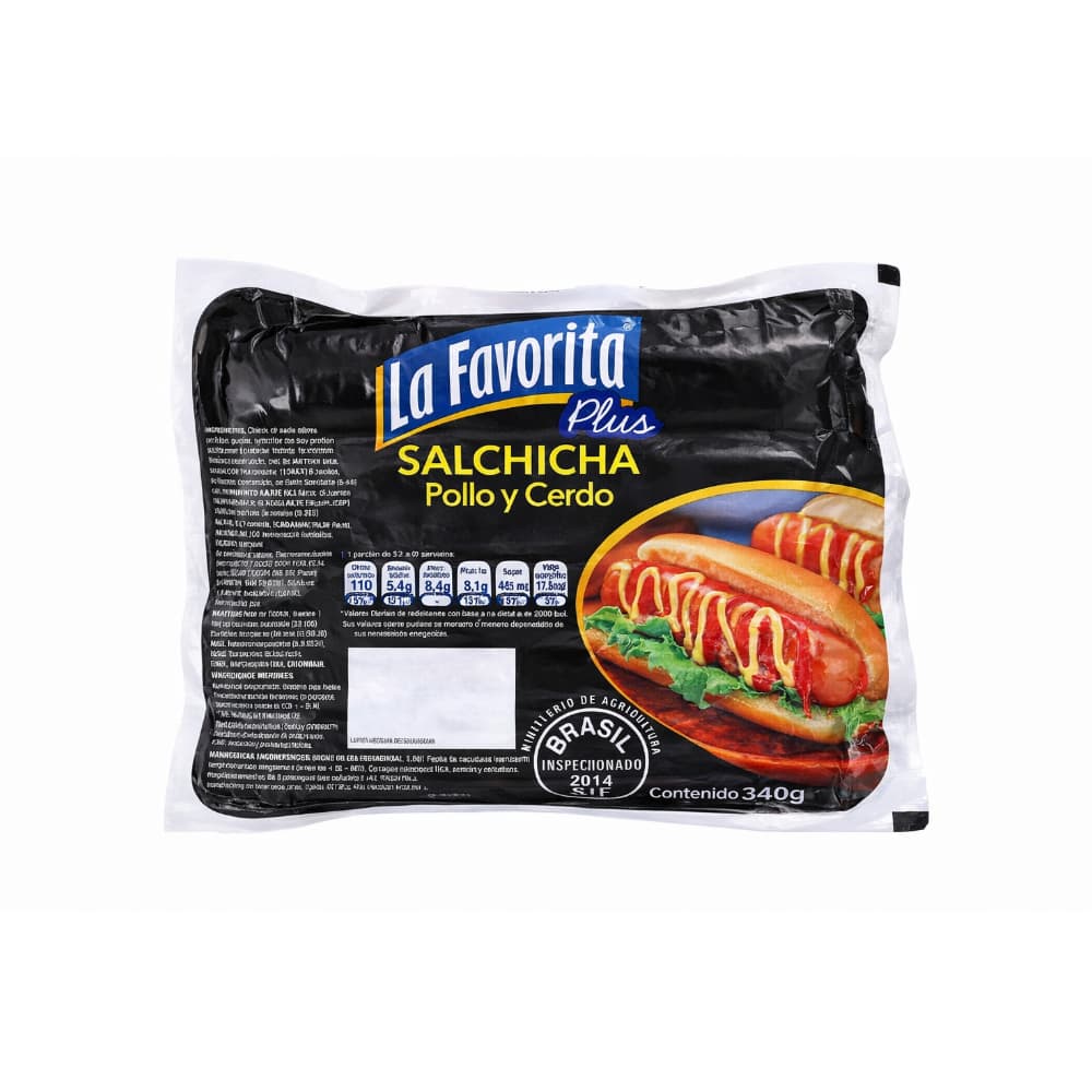Salchichas de pollo y cerdo La Favorita (340 g / 12 oz)