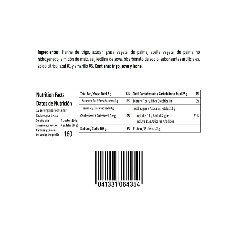 Galletas rellenas con crema sabor a limón Carnaval Goya (403 g / 14.2 oz) - 3