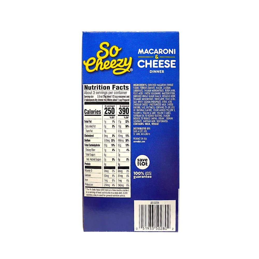 Macarrones con queso So Cheezy (206 g / 7.25 oz) - 3