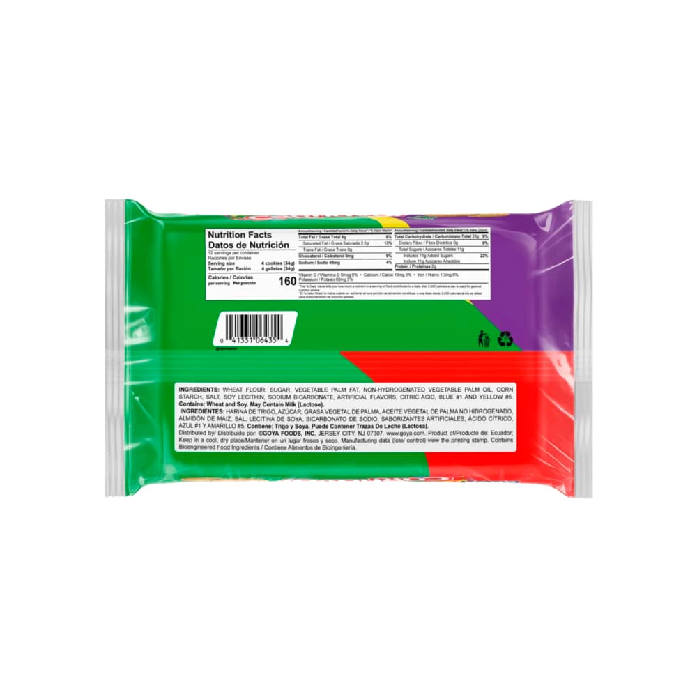 Galletas rellenas con crema sabor a limón Carnaval Goya (403 g / 14.2 oz) - 2