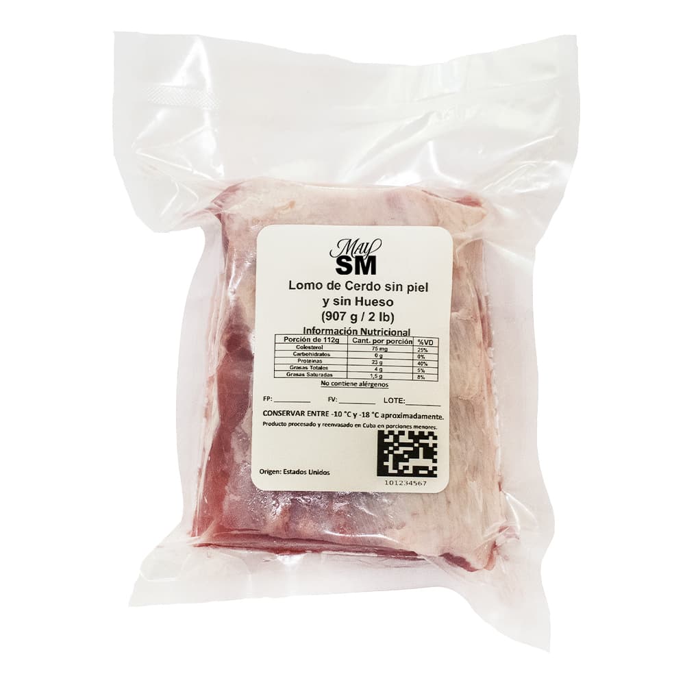 Lomo de cerdo sin hueso y sin piel May SM (907 g / 2 lb) - 2
