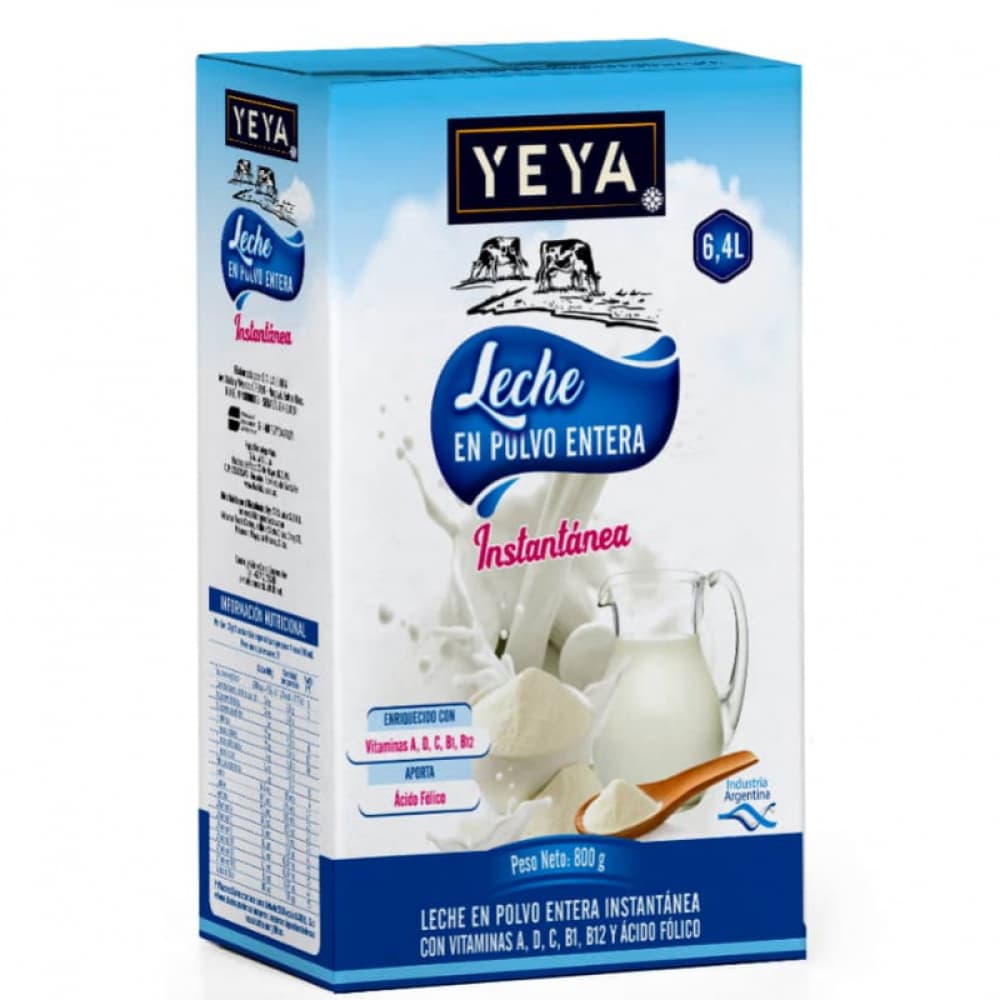 Leche en polvo entera YEYA (800 g / 1.76 lb)