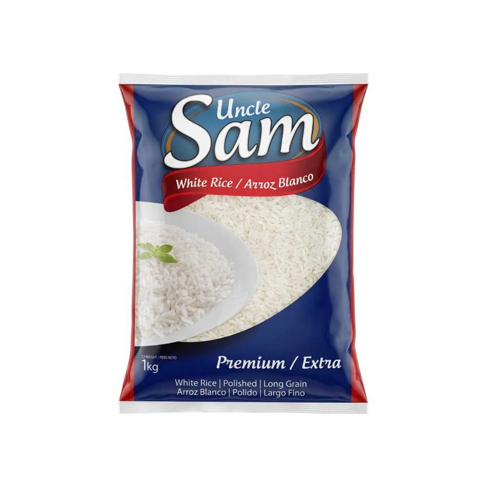 Arroz blanco grano largo Uncle Sam (1 kg / 2.2 lb) - 5