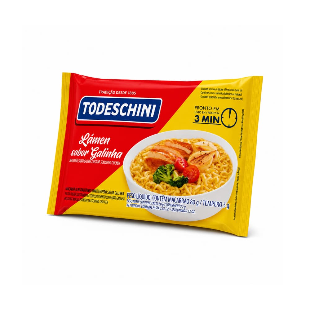 Fideos instantáneos sabor a pollo Todeschini (85 g / 2.99 oz) - 5