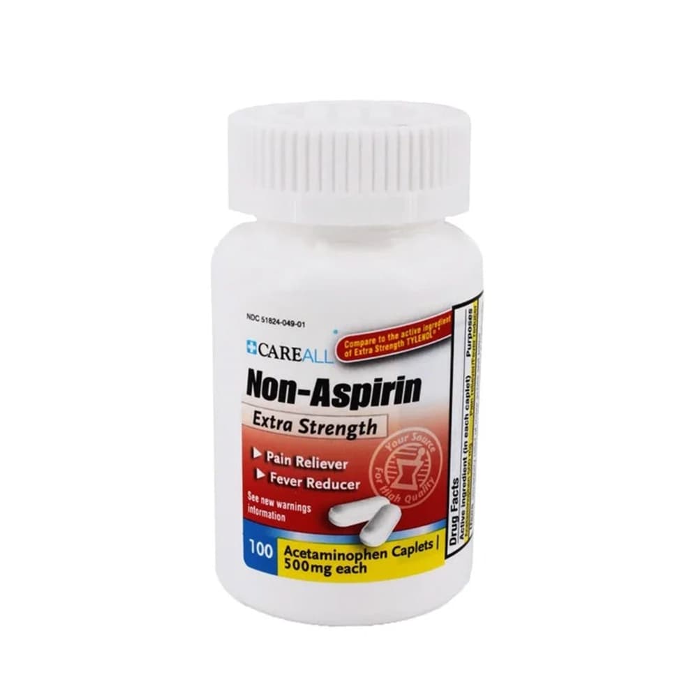 Acetaminofén Paracetamol 500 mg CareAll (100 tabletas)
