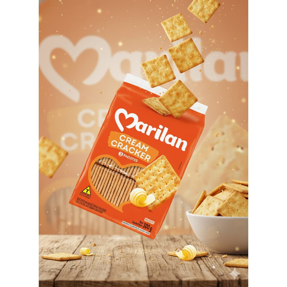 Galleta salada sabor a mantequilla cream cracker Marilan (300 g / 10.58 oz) - 5