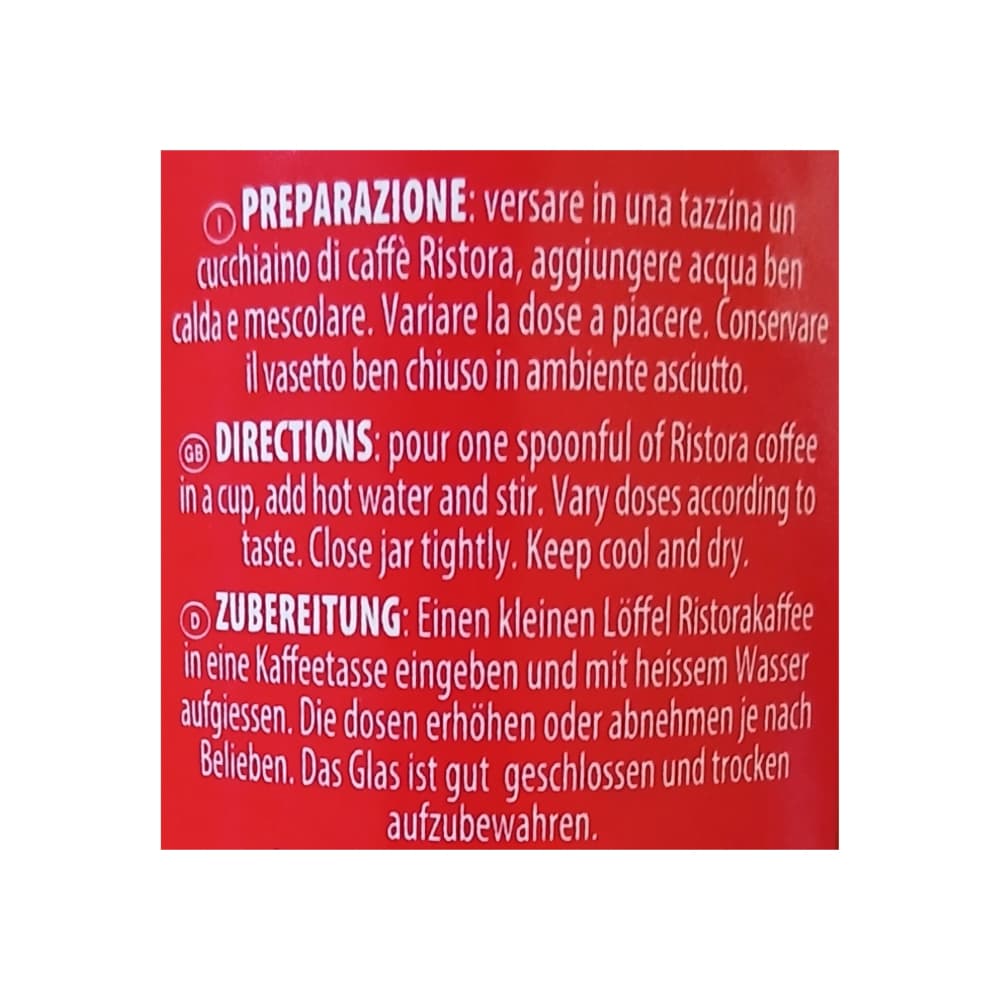 Café instantáneo aroma clásico Ristora (100 g / 3.5 oz) - 2