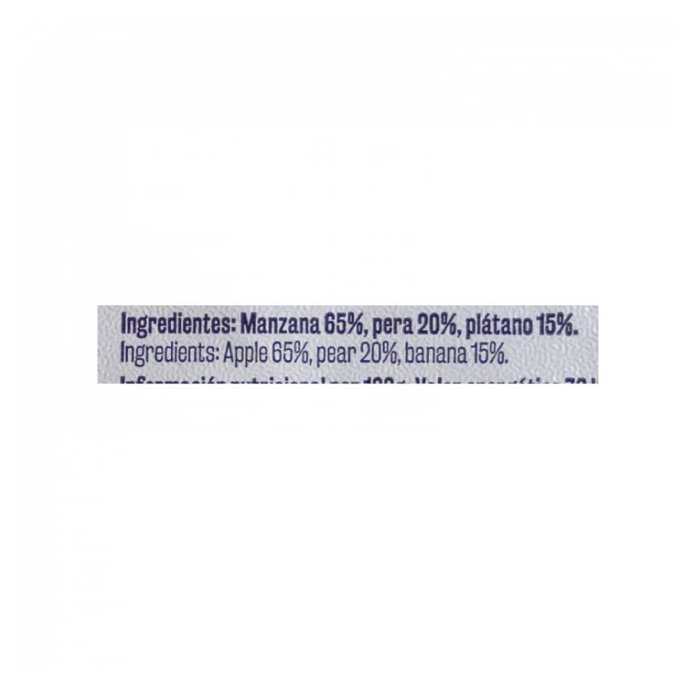 Puré de fruta manzana - pera y plátano Vima Foods (100 g / 3.52 oz) - 2