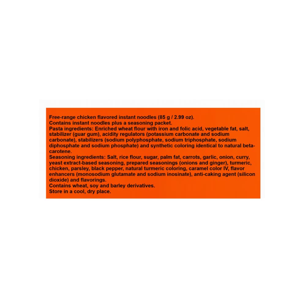 Fideos instantáneos sabor a pollo de corral Todeschini (85 g / 2.99 oz) - 8