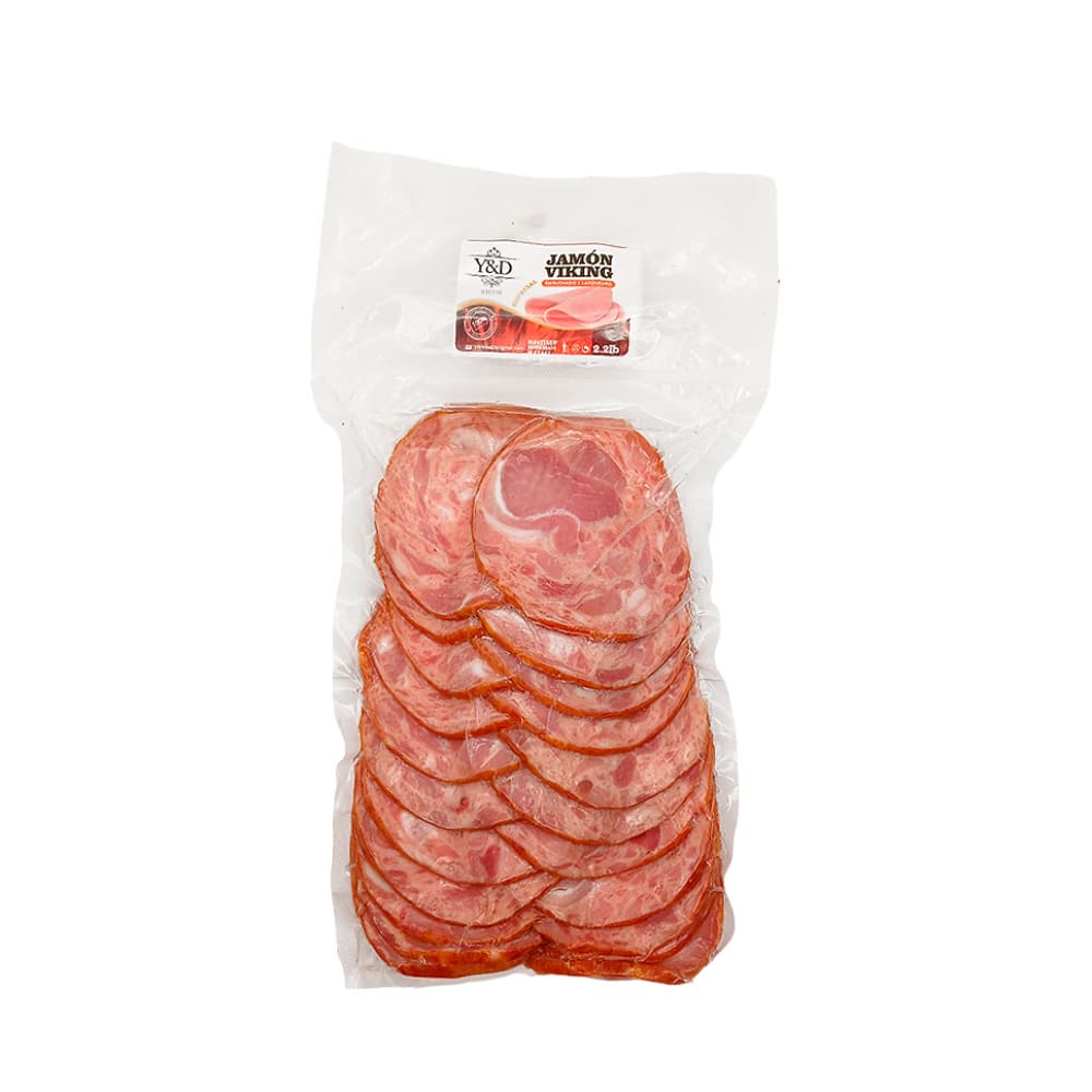 Jamón vicking especial embuchado lasqueado Y&D Ricos (1 kg / 2.2 lb)