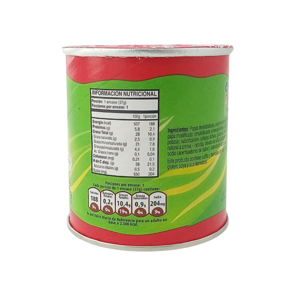 Papas fritas sabor crema cebolla Kryzpo (37 g / 1.3 oz) - 11
