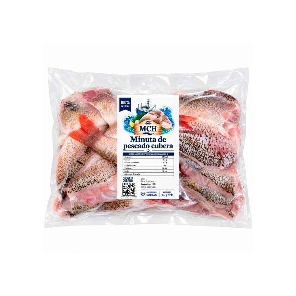Minuta de pescado cubera MCH (907 g / 2 lb)