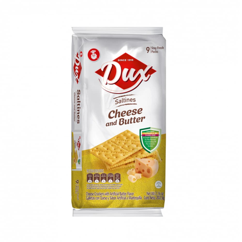 Galletas saladas sabor queso y mantequilla Dux (202.5 g / 7.14 oz)