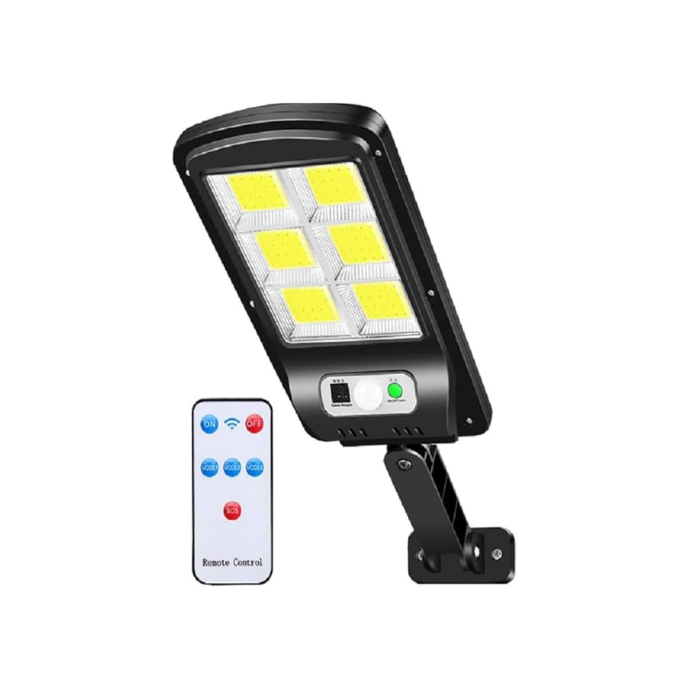 Lámpara sensor con panel solar XL Soluciones BK-120-6COB-B