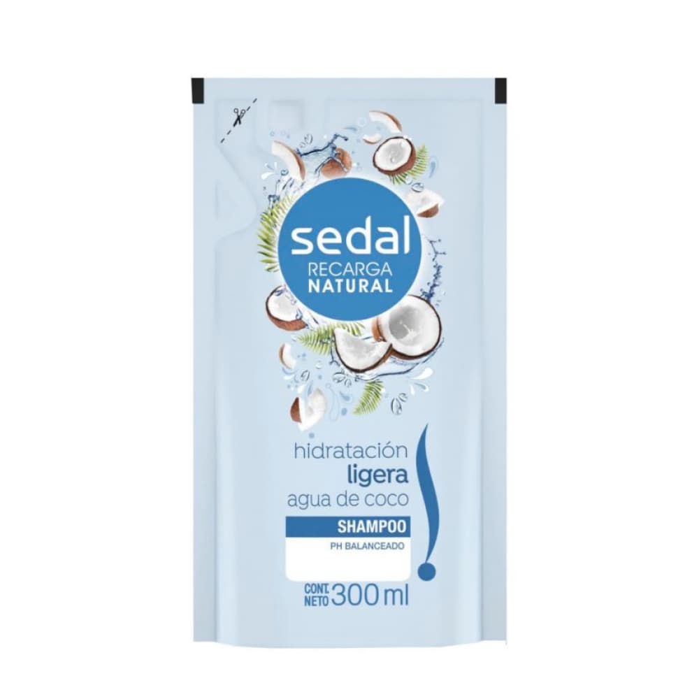 Champú de agua de coco -Hidratación ligera- Sedal (300 ml)