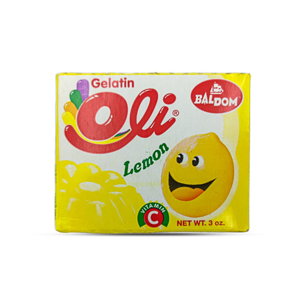 Gelatina sabor limón Oli (85 g / 3 oz)
