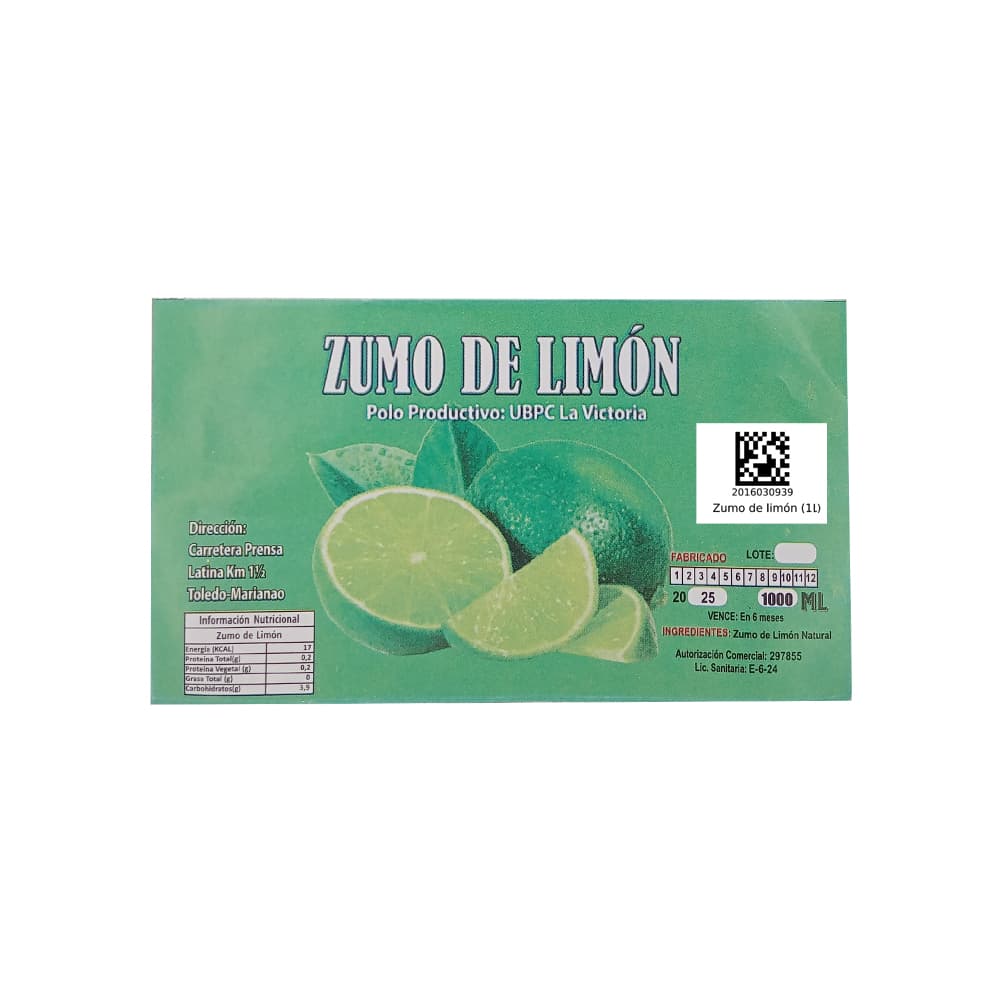 Zumo de limón La Victoria (1 L) - 2