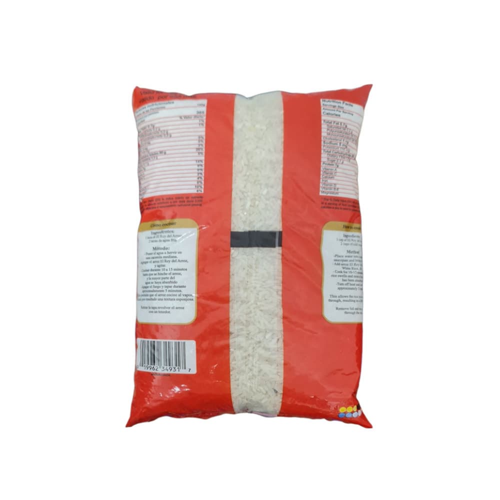 Arroz blanco de grano extra largo El rey del arroz (1 kg / 2.2 lb) - 2