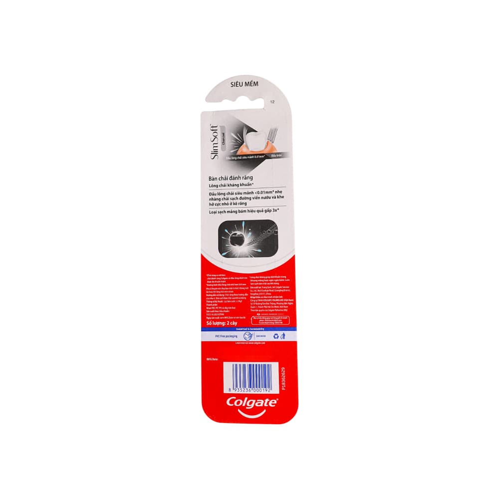 Cepillo de dientes con cerdas suaves de carbón Colgate (2 U) - 4