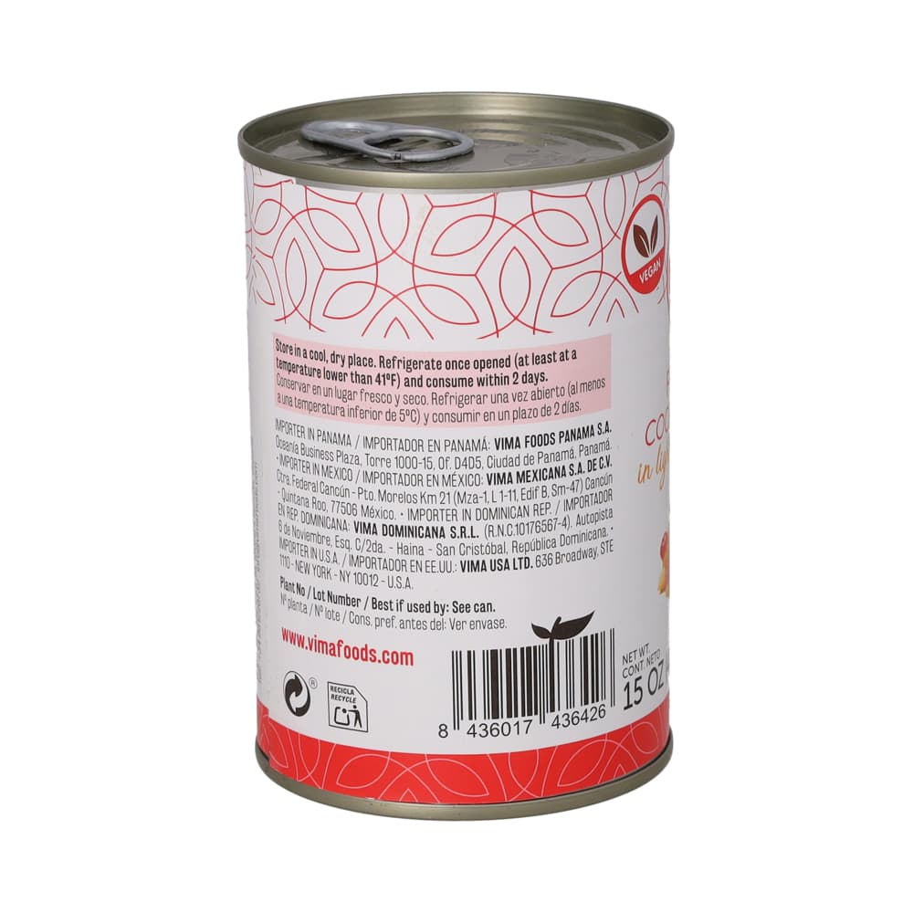 Cóctel de frutas en almíbar Vima Foods (425 g / 15 oz) - 2