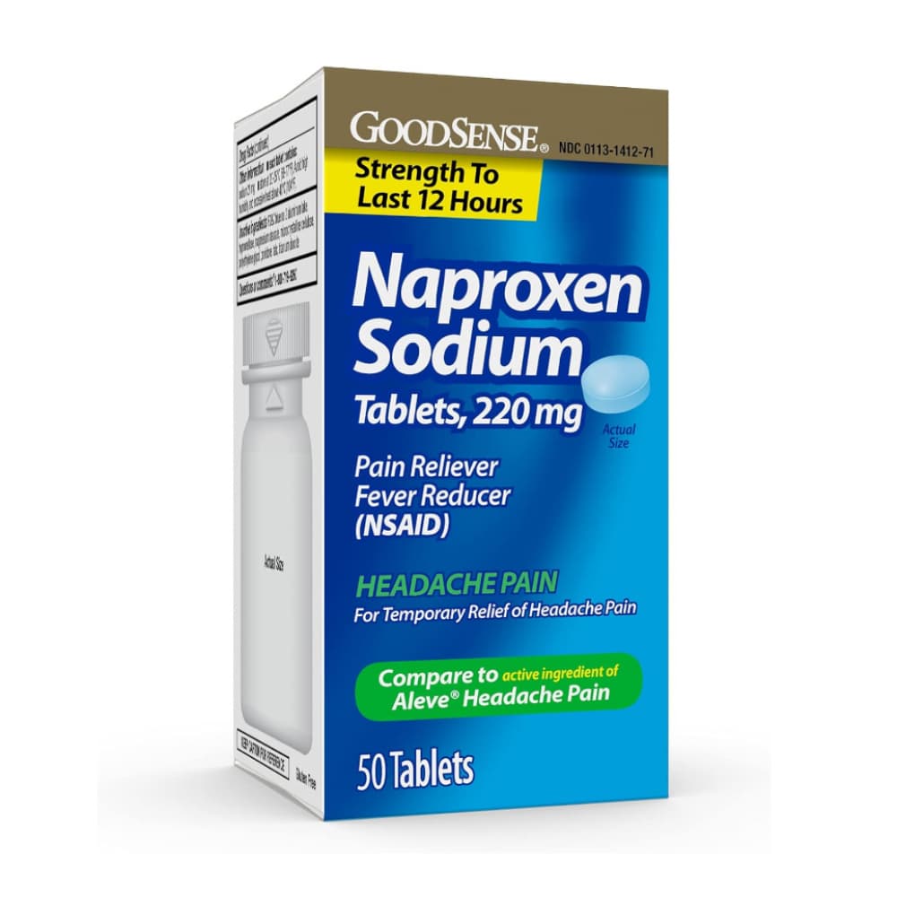 Naproxeno sódico 220 mg GoodSense (50 cápsulas)