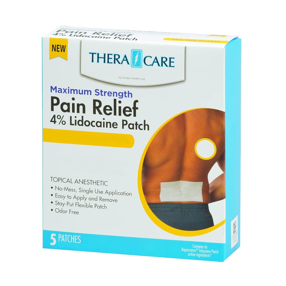 Parche de lidocaína 4 % 10 cm x 14 cm TheraCare (5 U)