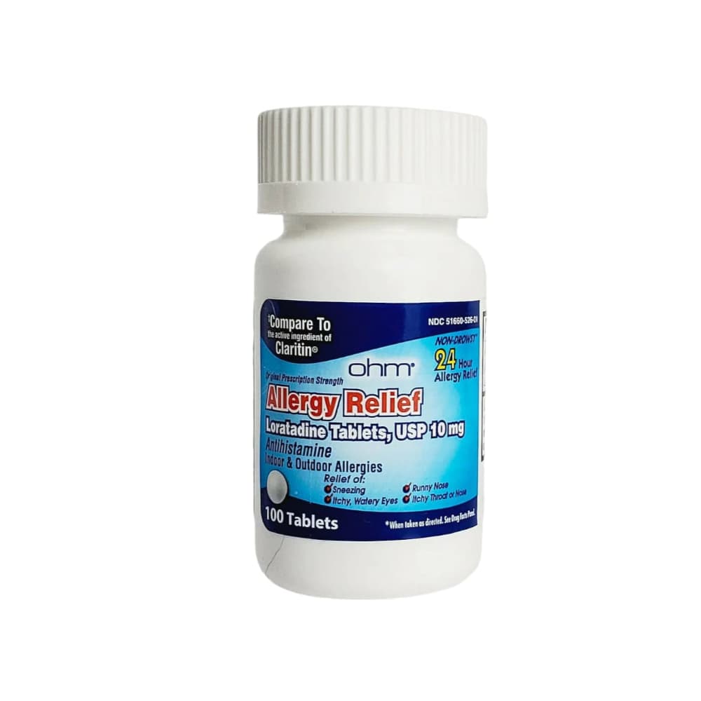 Loratadina 10 mg Ohm (100 tabletas)