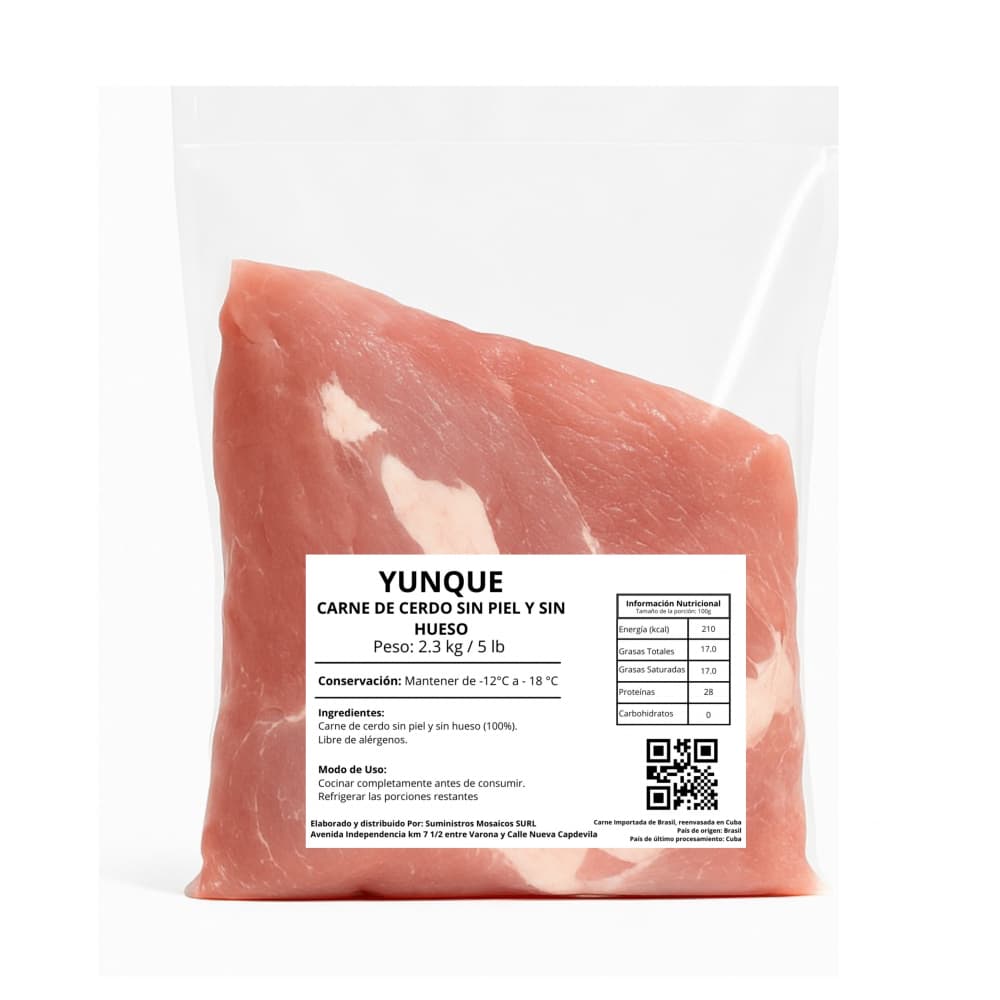 Carne de cerdo sin piel y sin hueso Yunque (2.3 kg / 5 lb) - 2