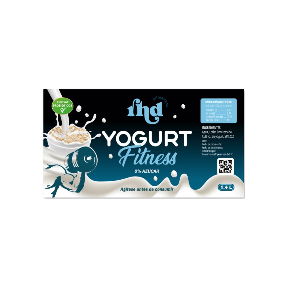 Yogurt Fitness 0% azúcar RHD (1.4 L) - 2