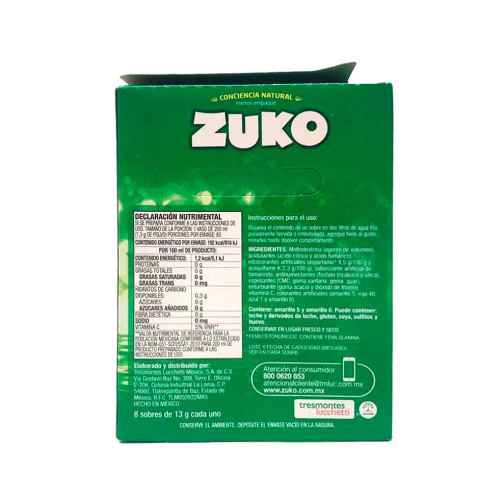 Refresco instantáneo sabor tamarindo Zuko (104 g / 3.67 oz) - 4