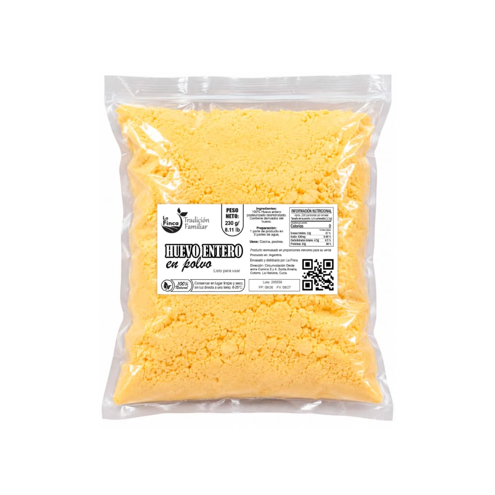 Huevo entero en polvo La Finca (230 g / 8.11 oz) - 2