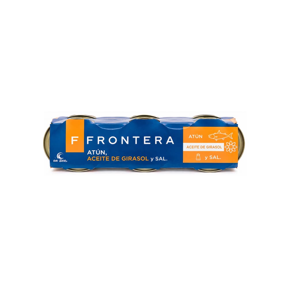 Atún en aceite de girasol y sal Frontera (3 x 80 g / 2.82 oz)