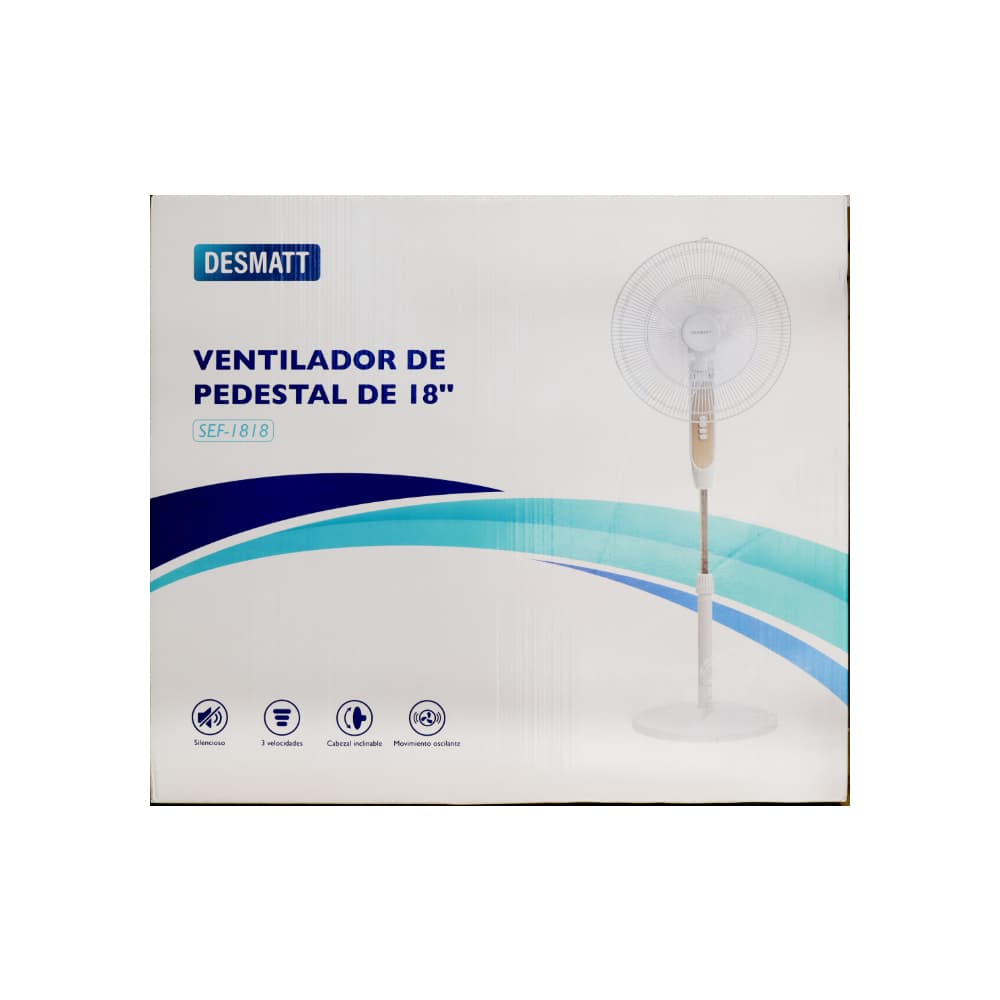 Ventilador de pedestal de 18" Desmatt SEF-1818 - 4