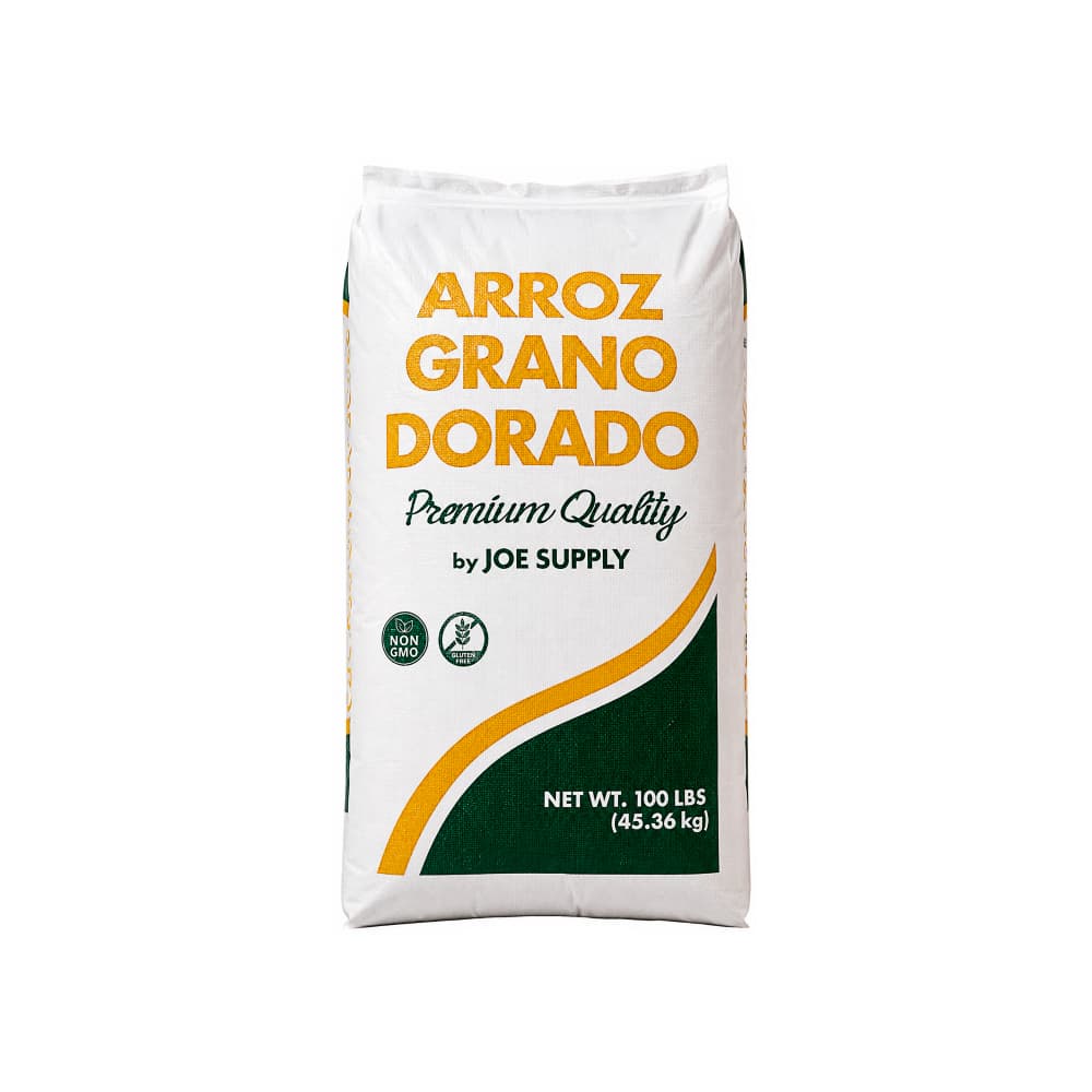 Arroz grano dorado Joe Supply (45.36 kg / 100 lb)