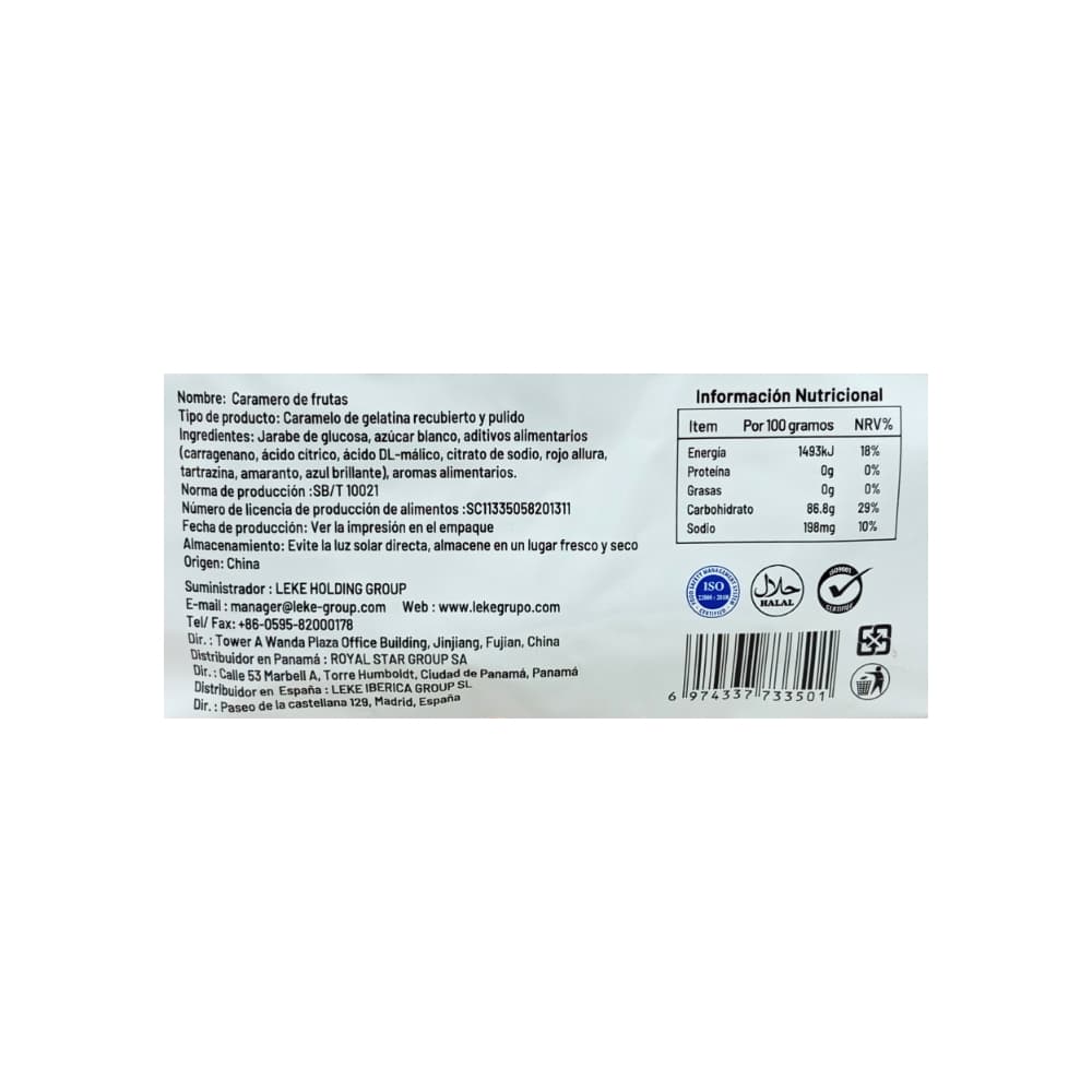 Caramelo de frutas de cuatro sabores Sabrosísimo (438 g / 15.4 oz) - 2