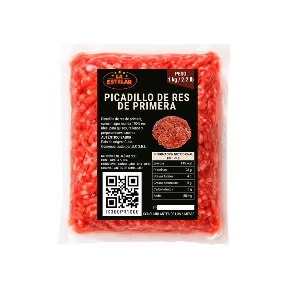 Picadillo de res de primera La Estelar (1 kg / 2.2 lb)