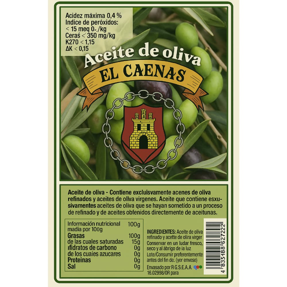 Aceite de oliva El Caenas (1 L) - 2