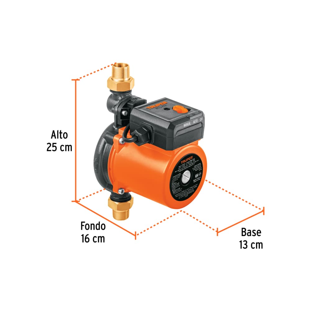 Bomba presurizadora 1/3 HP Truper PRE-1/3S - 3