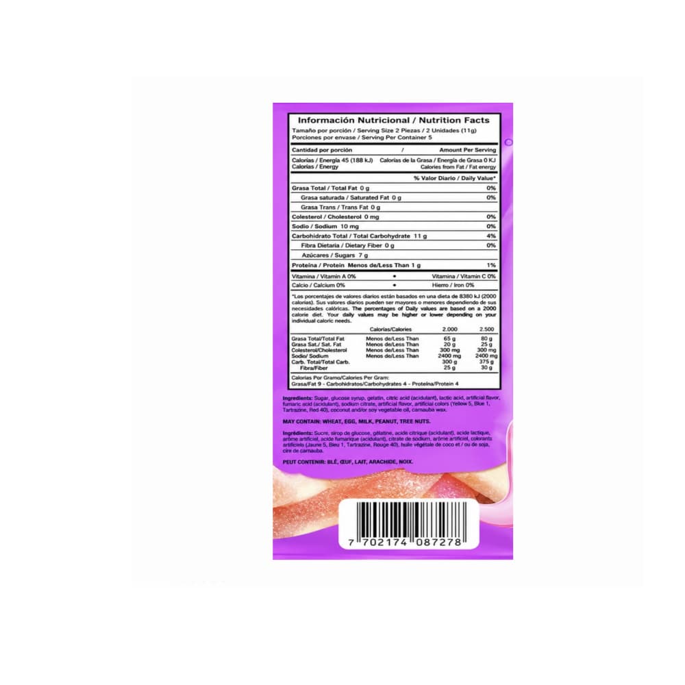 Gomitas de gelatina sabores surtidos a fresa y cereza Delfines Play (55 g / 1.94 oz) - 3