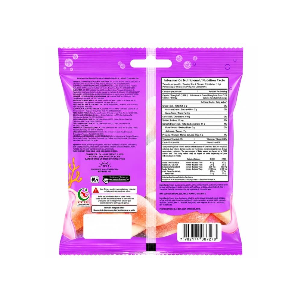 Gomitas de gelatina sabores surtidos a fresa y cereza Delfines Play (55 g / 1.94 oz) - 2