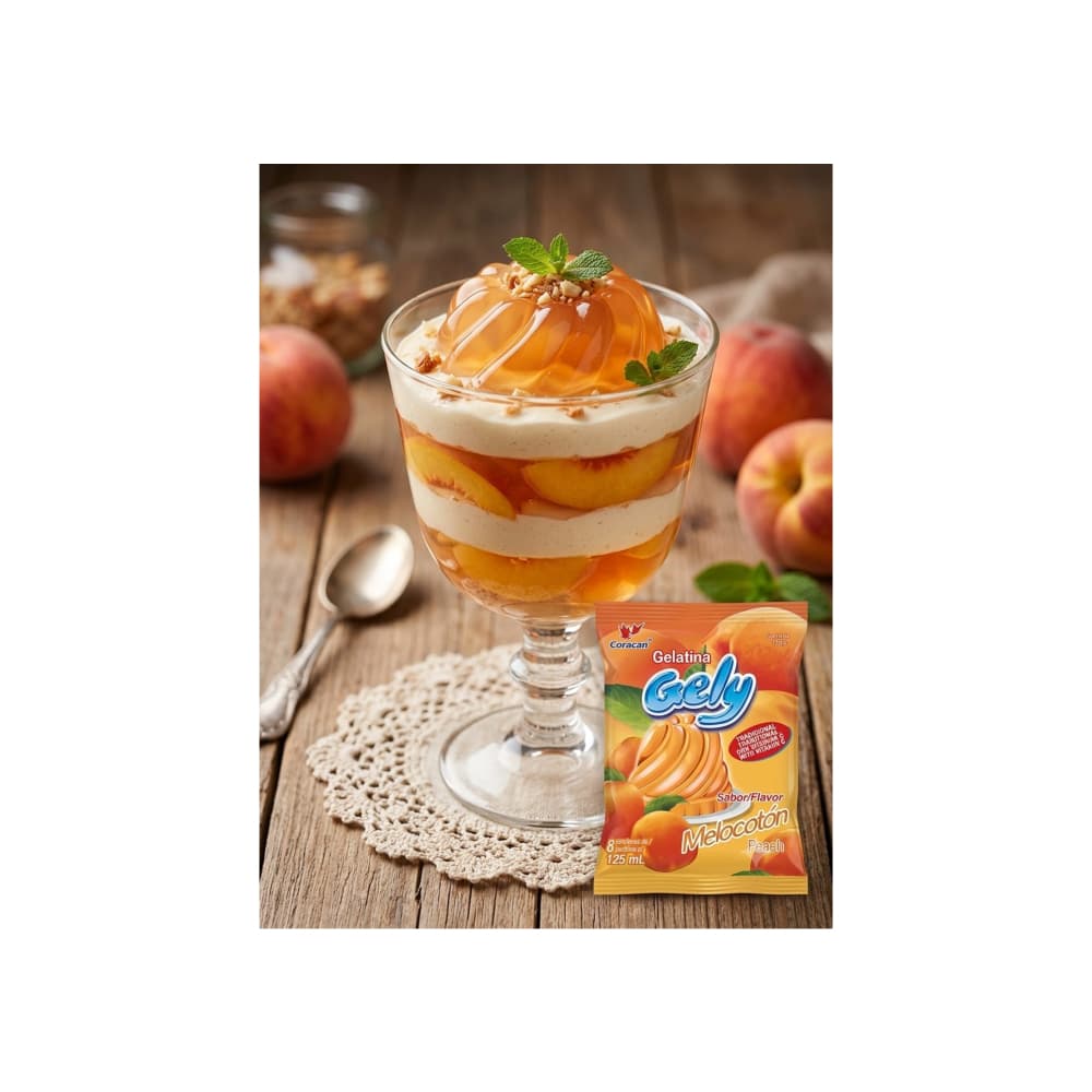 Gelatina sabor melocotón Gely (170 g / 5.9 oz) - 5
