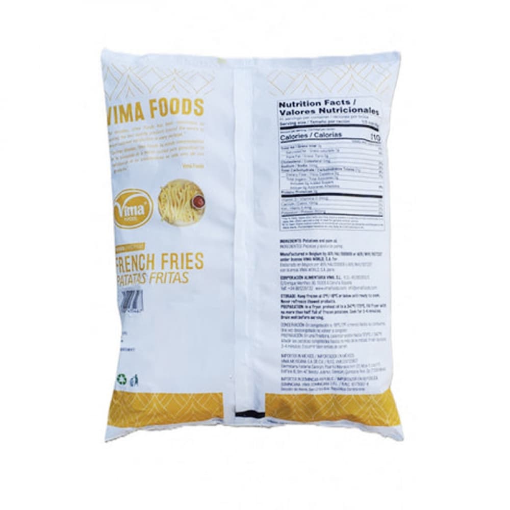 Papas prefritas Vima Foods (1 kg / 2.2 lb) - 2