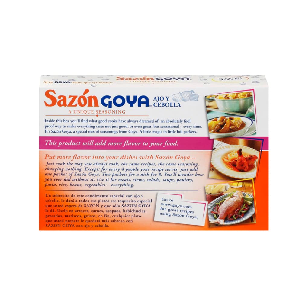 Sazón con ajo y cebolla Goya (100 g / 3.5 oz) - 2