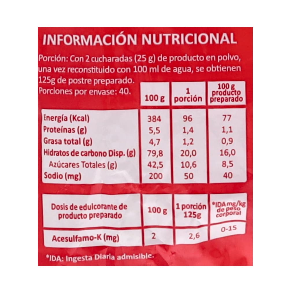 Avena con leche Macro Food (1 kg / 2.2 lb) - 2