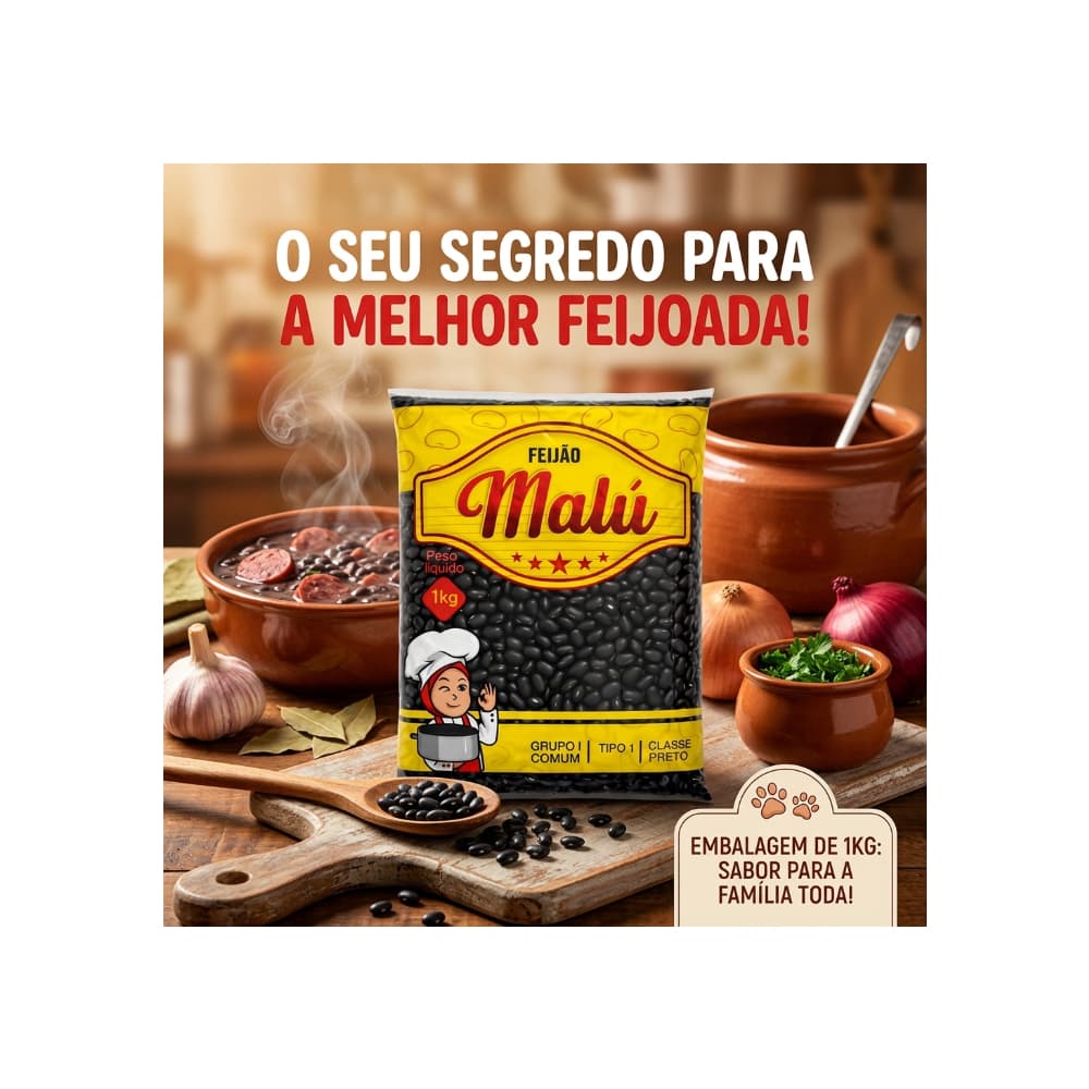 Frijoles negros Malú (1 kg / 2.2 lb) - 3