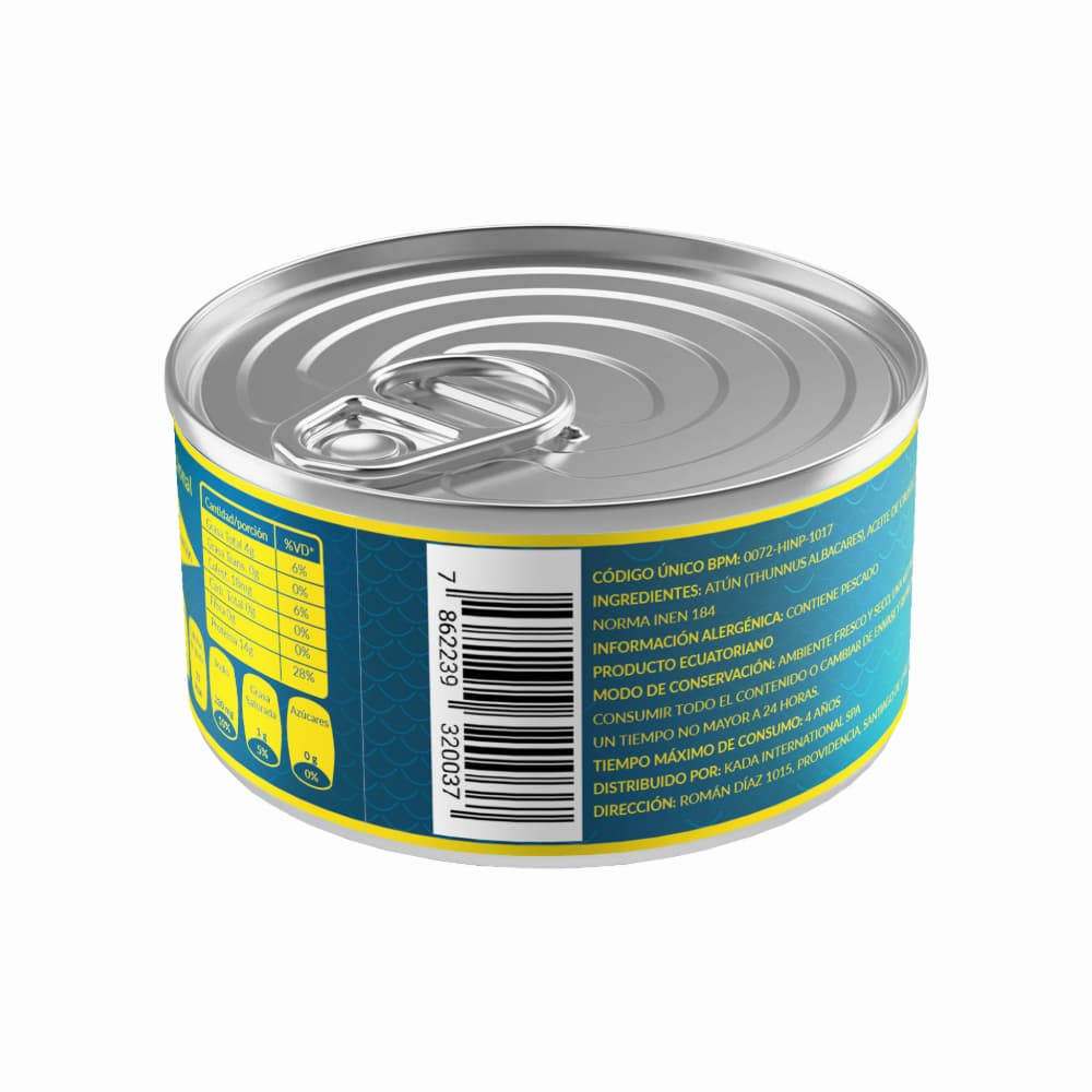 Atún en lomitos en aceite vegetal Kada (160 g / 5.6 oz) - 2