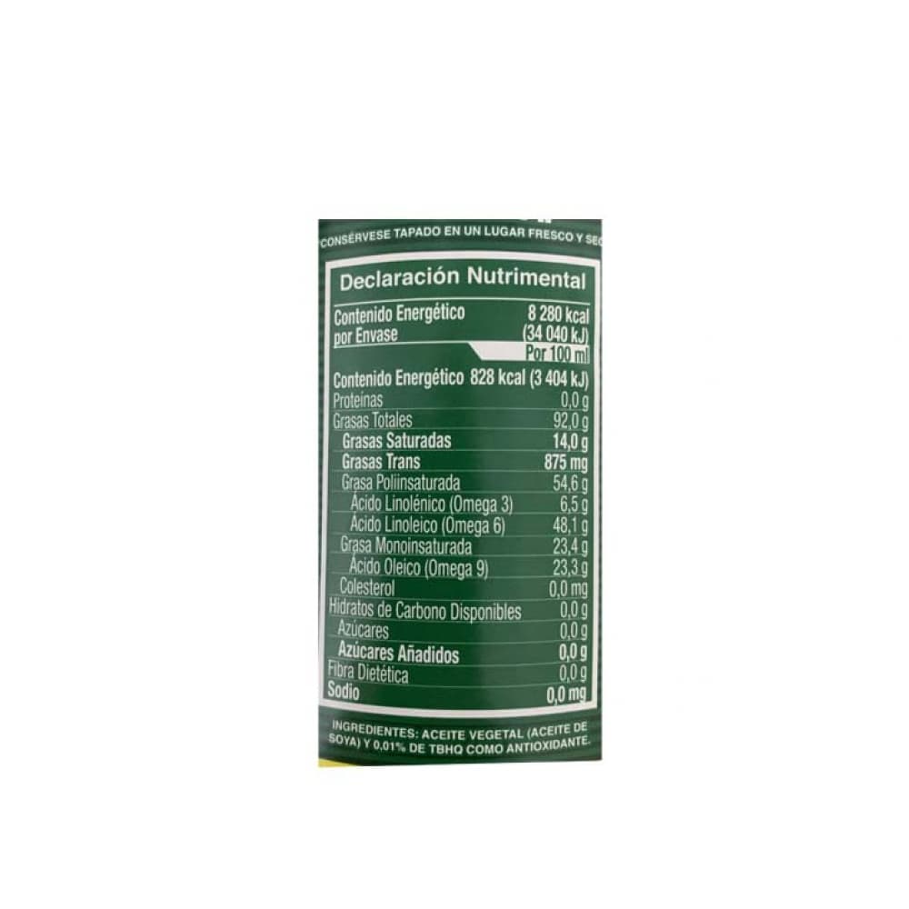 Aceite de soya puro Hysa (1 L) - 3