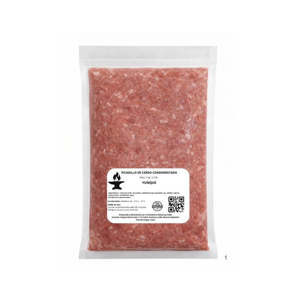Picadillo de cerdo condimentado Yunque (1 kg / 2.2 lb) - 3